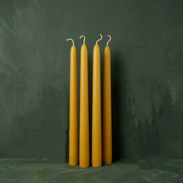 12 inch Hand-dipped Beeswax Candles