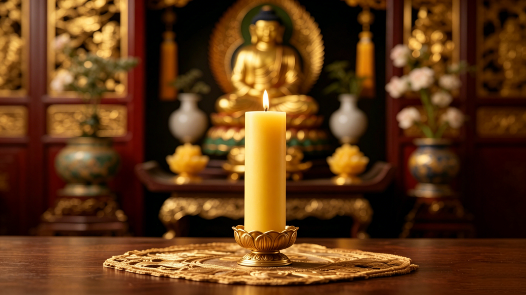 Buddha Beeswax Candles