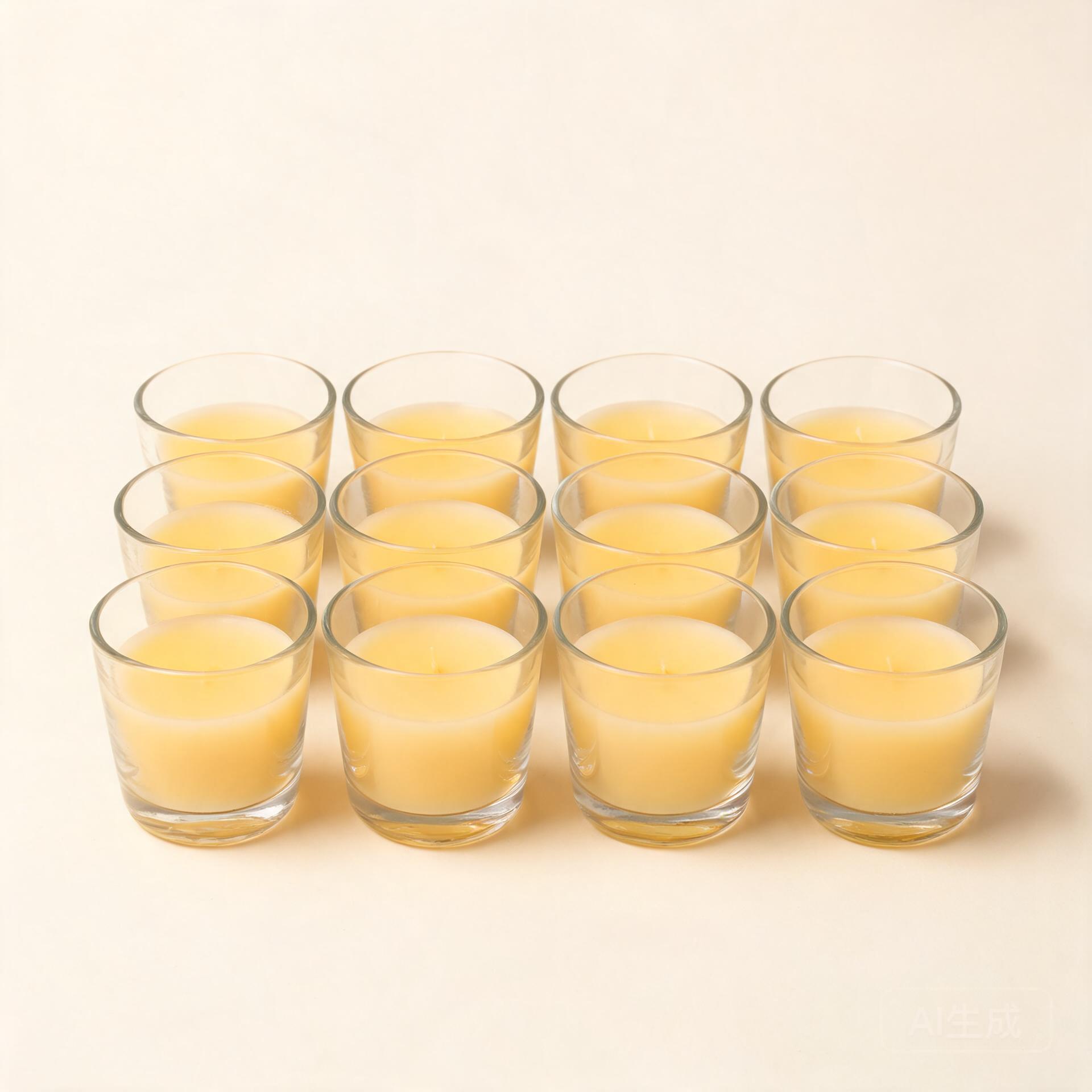 Natural Honey Ceremonial Votives