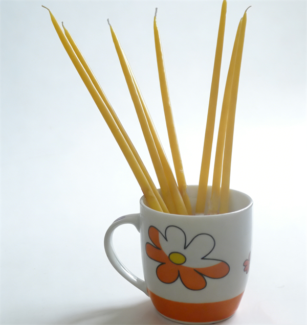 6inch Orthodox Vigil Tapers - Detail View