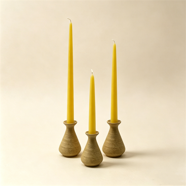 6" Orthodox Vigil Beeswax Taper Candles