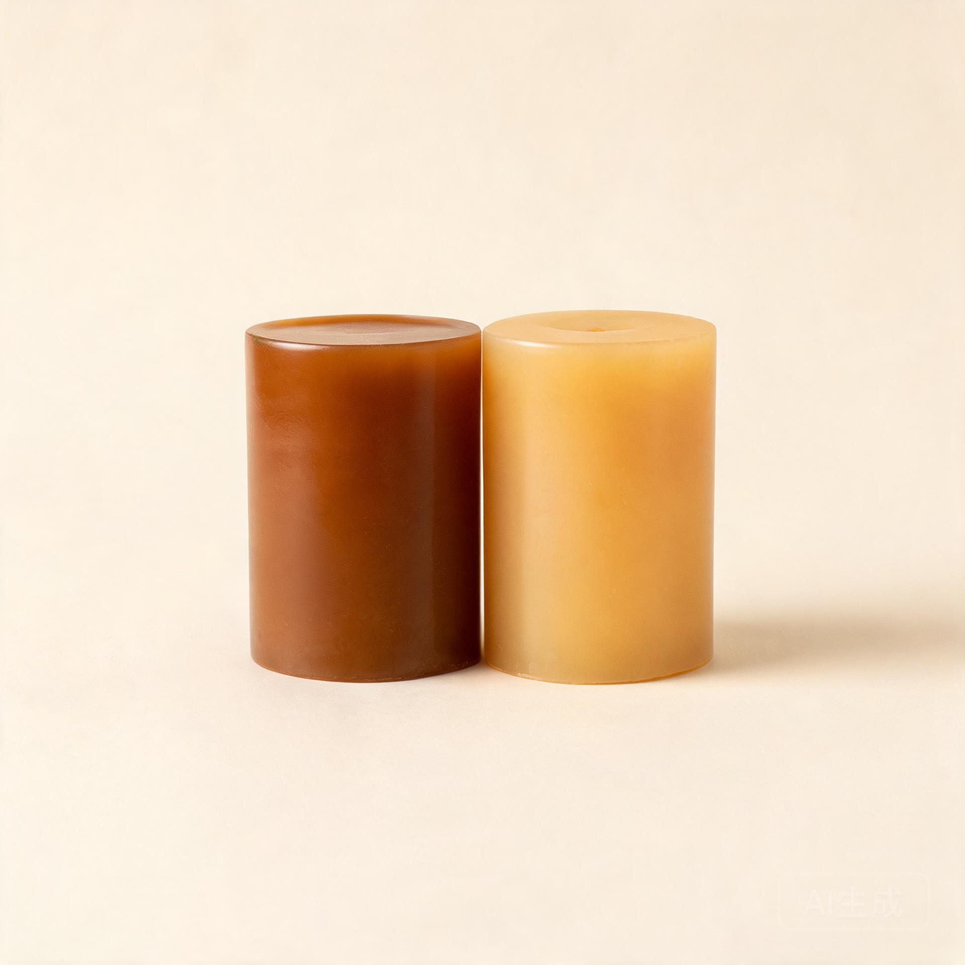 Smooth Amber Harvest Pillars