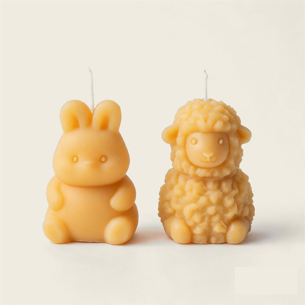 Spring Bunny & Lamb Candles