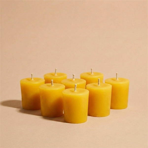 Long-Burning Beeswax Votives